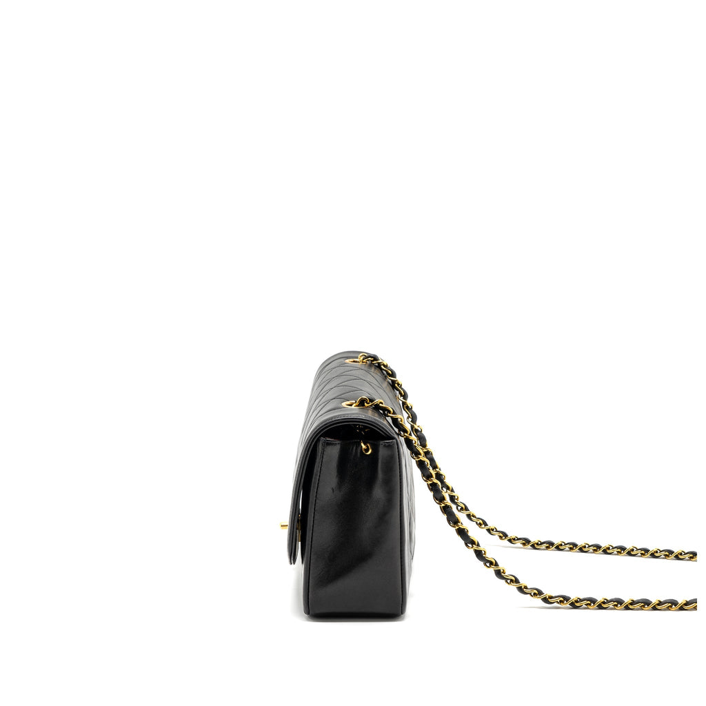 Chanel Vintage Diana Flap Bag Lambskin Black
