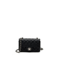 Chanel Classic Mini Rectangular Flap Bag Caviar Black