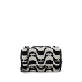 Chanel 21P Limited Edition Flap Bag Sequins/ Satin Black/ White
