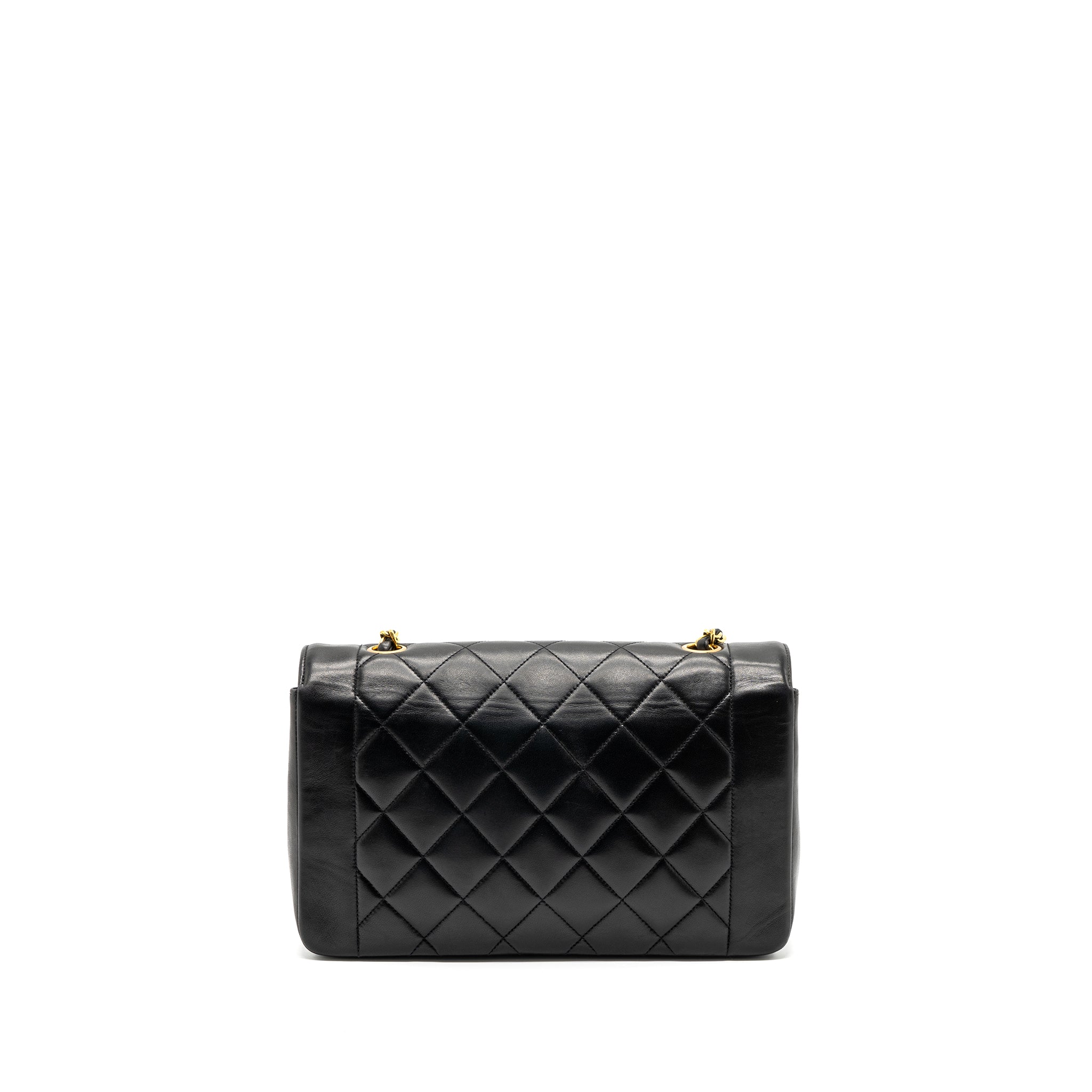 Chanel Vintage Diana Flap Bag Lambskin Black