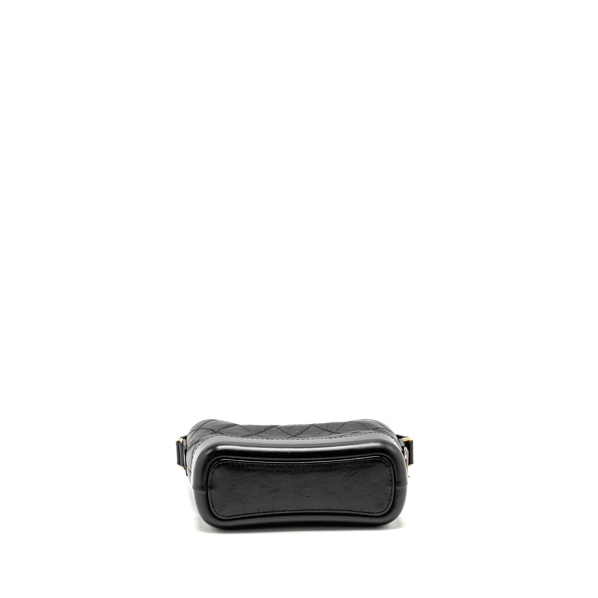 Chanel Small Gabrielle Hobo Bag Calfskin Black Multicolour Hardware