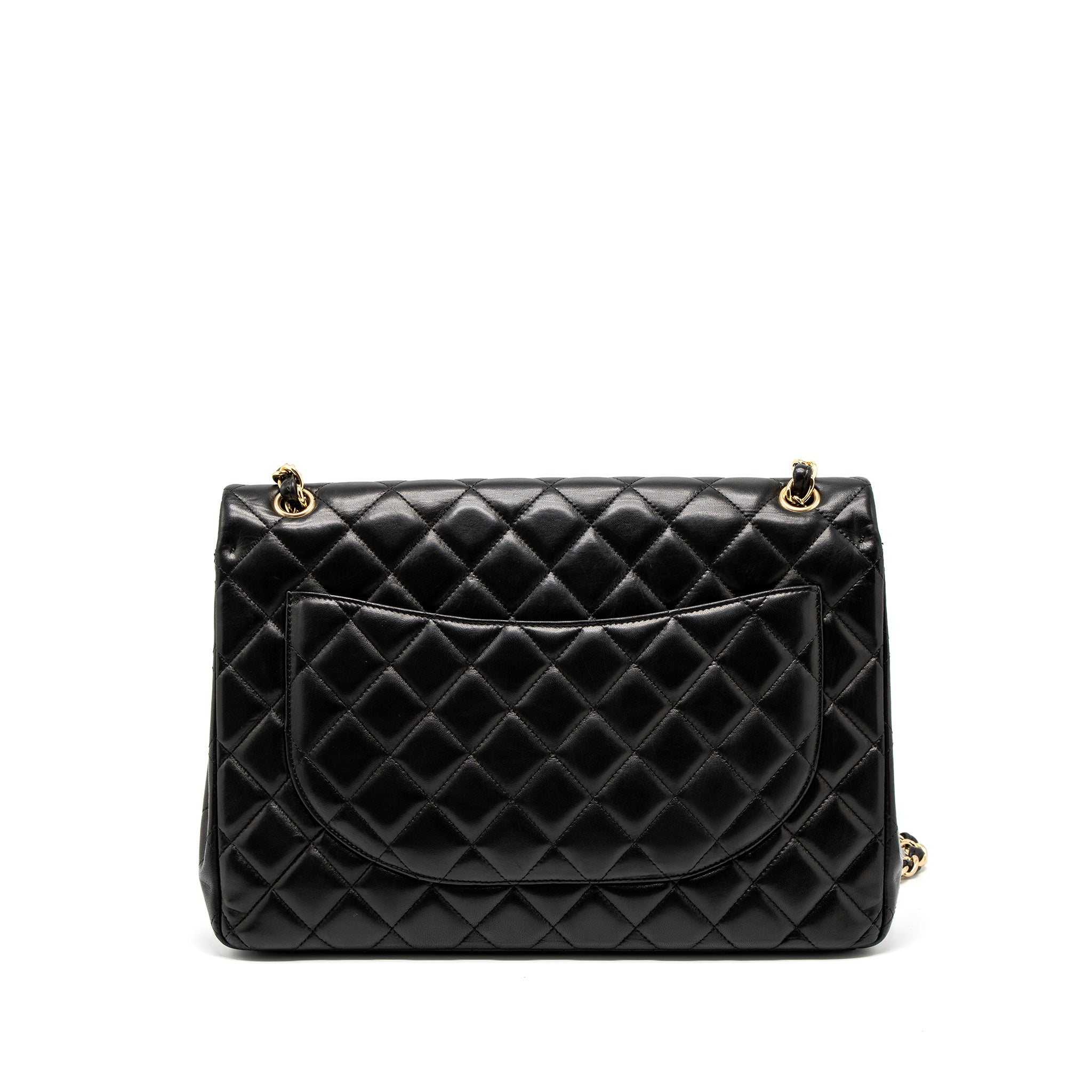 Chanel Maxi Classic Single Flap Bag Lambskin Black