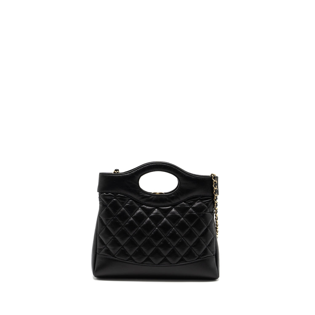 Chanel 23A Mini 31 Bag Calfskin Black L (Microchip)