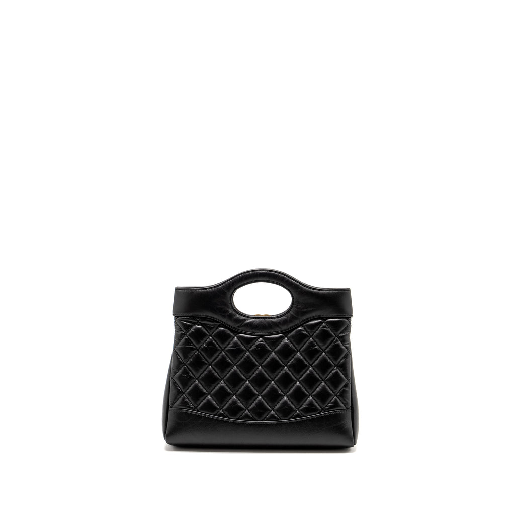 Chanel Mini 31 Bag Calfskin Black L(microchip)