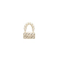 Chanel Bag Brooch Pearl Light Gold Tone