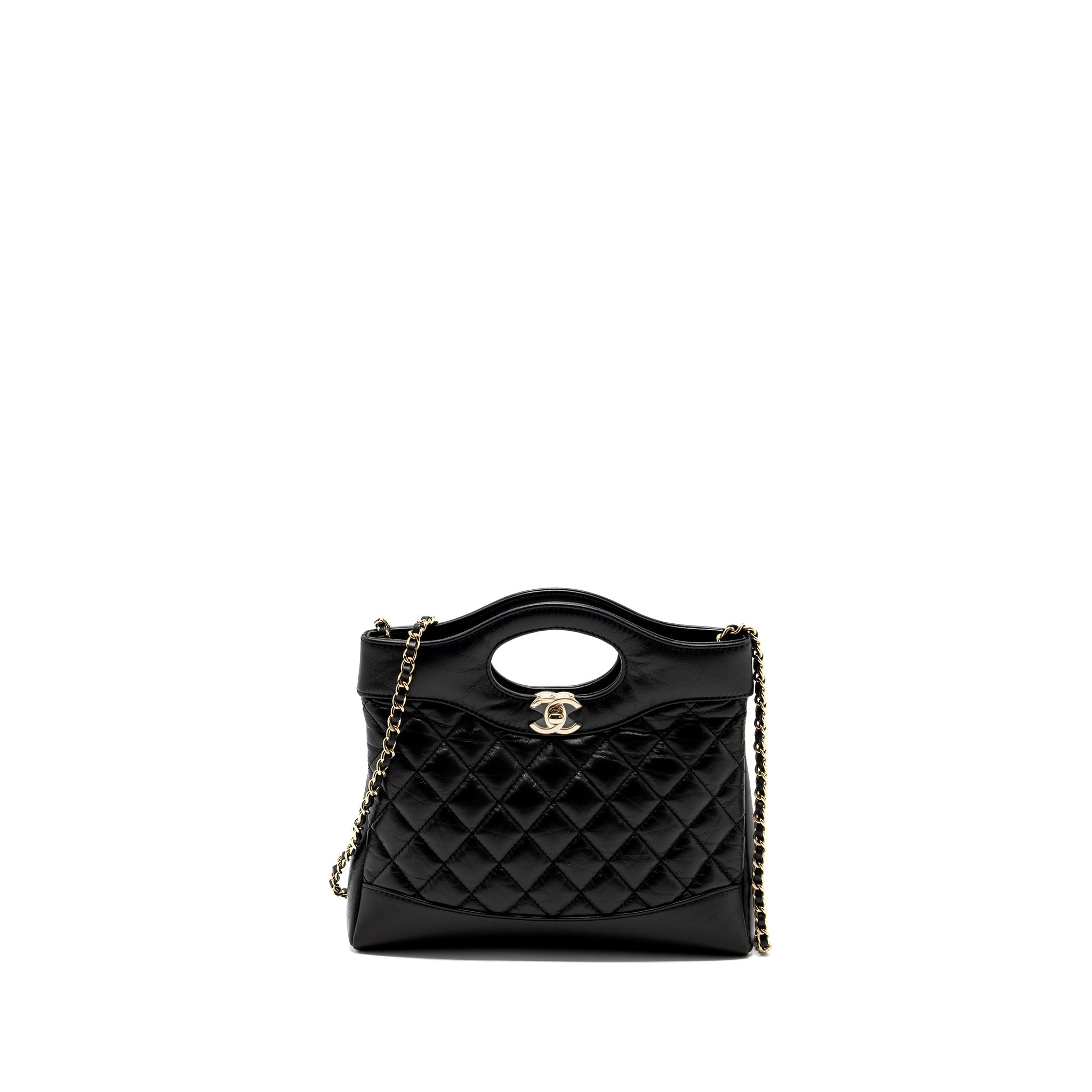 Chanel 23A Mini 31 Bag Calfskin Black L (Microchip)