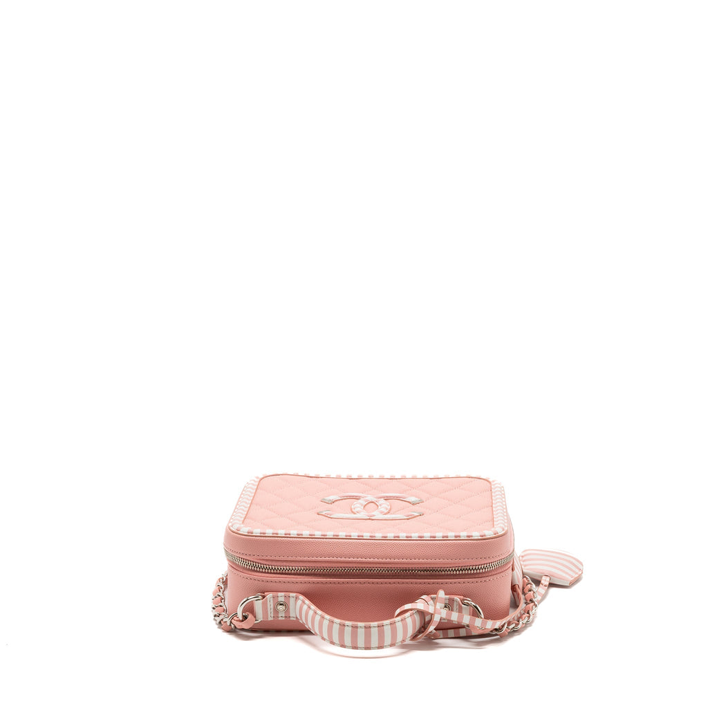 Chanel Medium Filigree Vanity Case Caviar Pink Multicolour