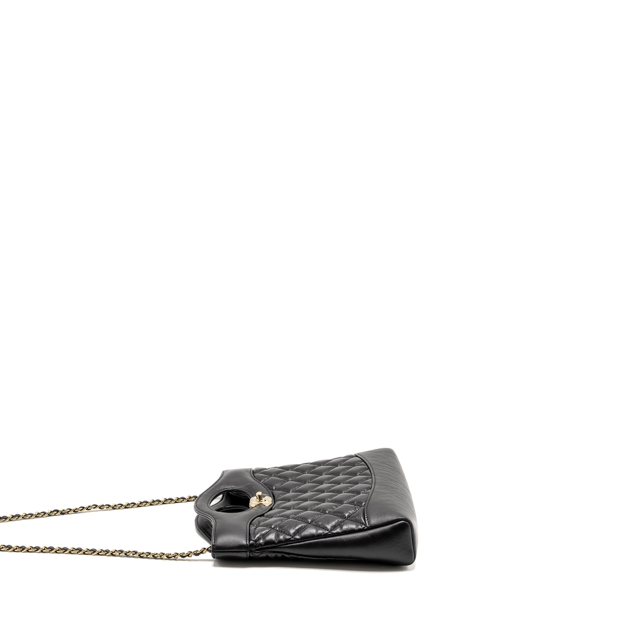 Chanel Mini 31 Bag Calfskin Black L(microchip)