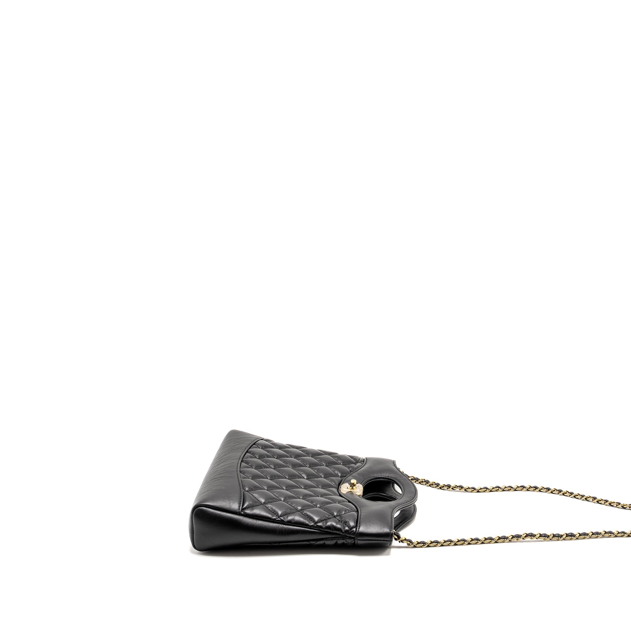 Chanel Mini 31 Bag Calfskin Black L(microchip)