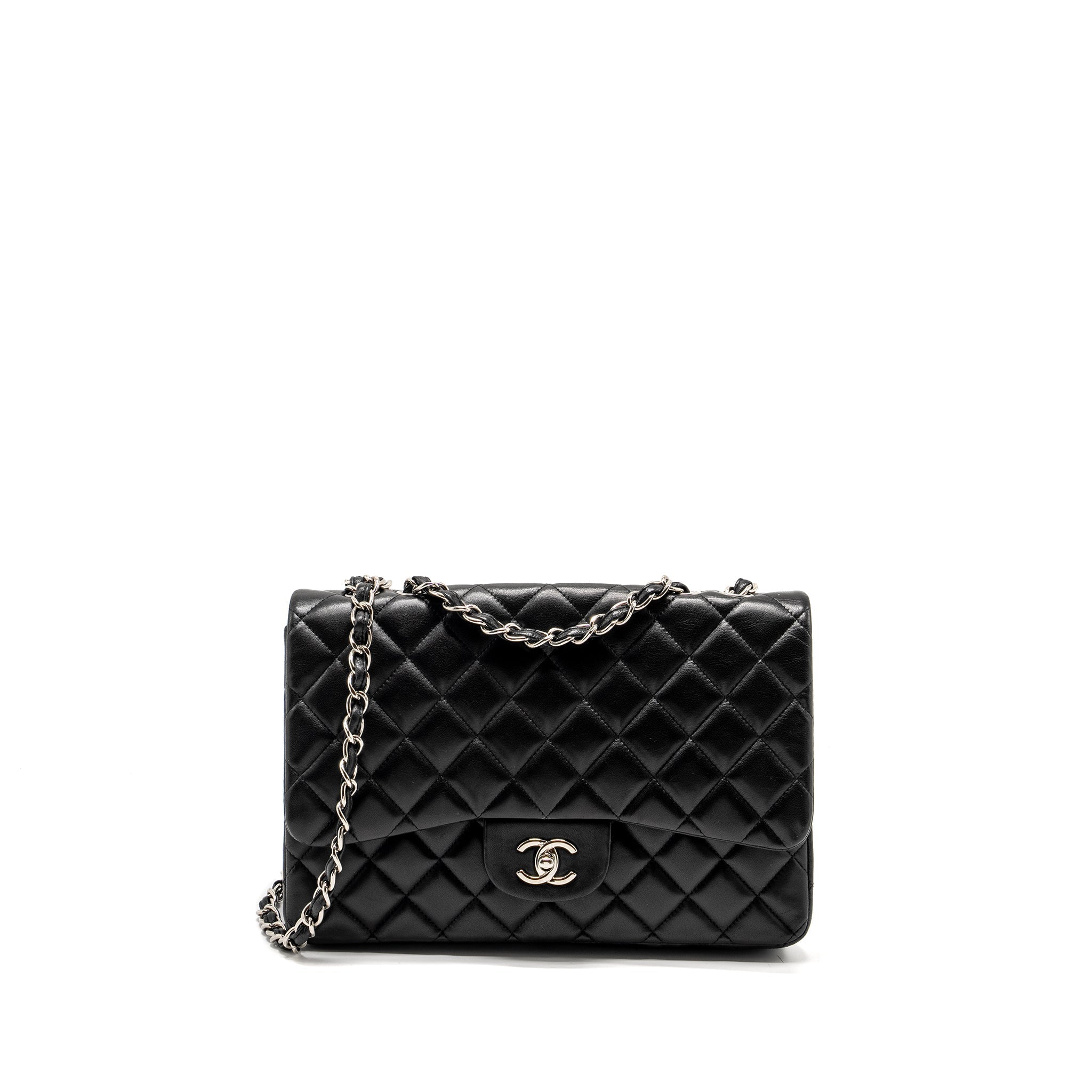 Chanel Classic single Flap Bag Lambskin Black