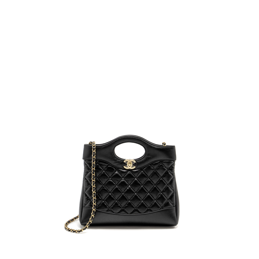 Chanel Mini 31 Bag Calfskin Black L(microchip)