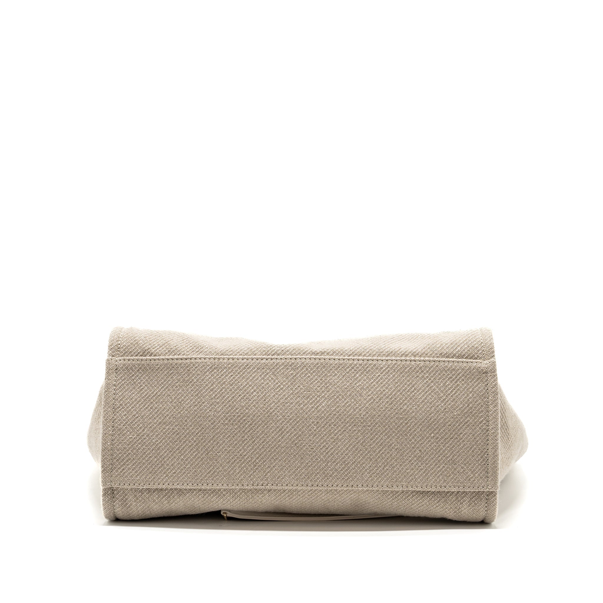 Chanel Deauville Bag Canvas/ Leather Beige/White  (microchip)