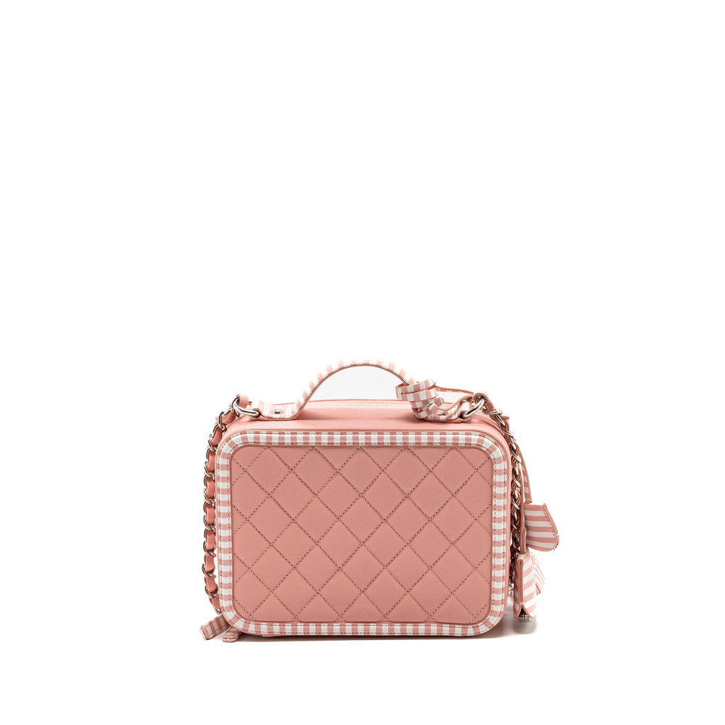 Chanel Medium Filigree Vanity Case Caviar Pink Multicolour