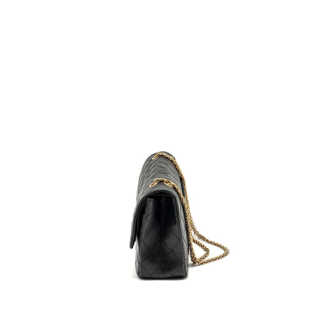Chanel Maxi 2.55 reissue flap bag aged calfskin Black
