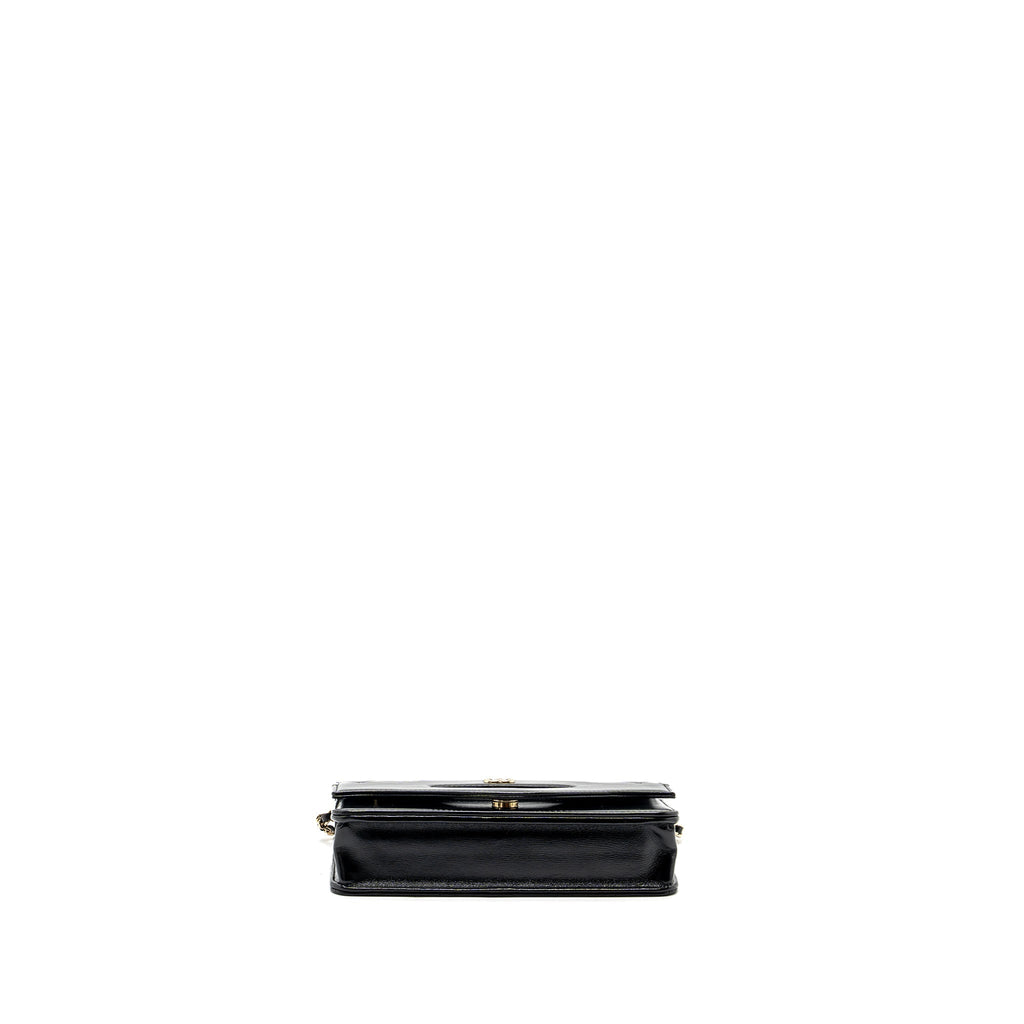 Chanel 24C 31 wallet on chain shiny calfskin black L (Microchip)
