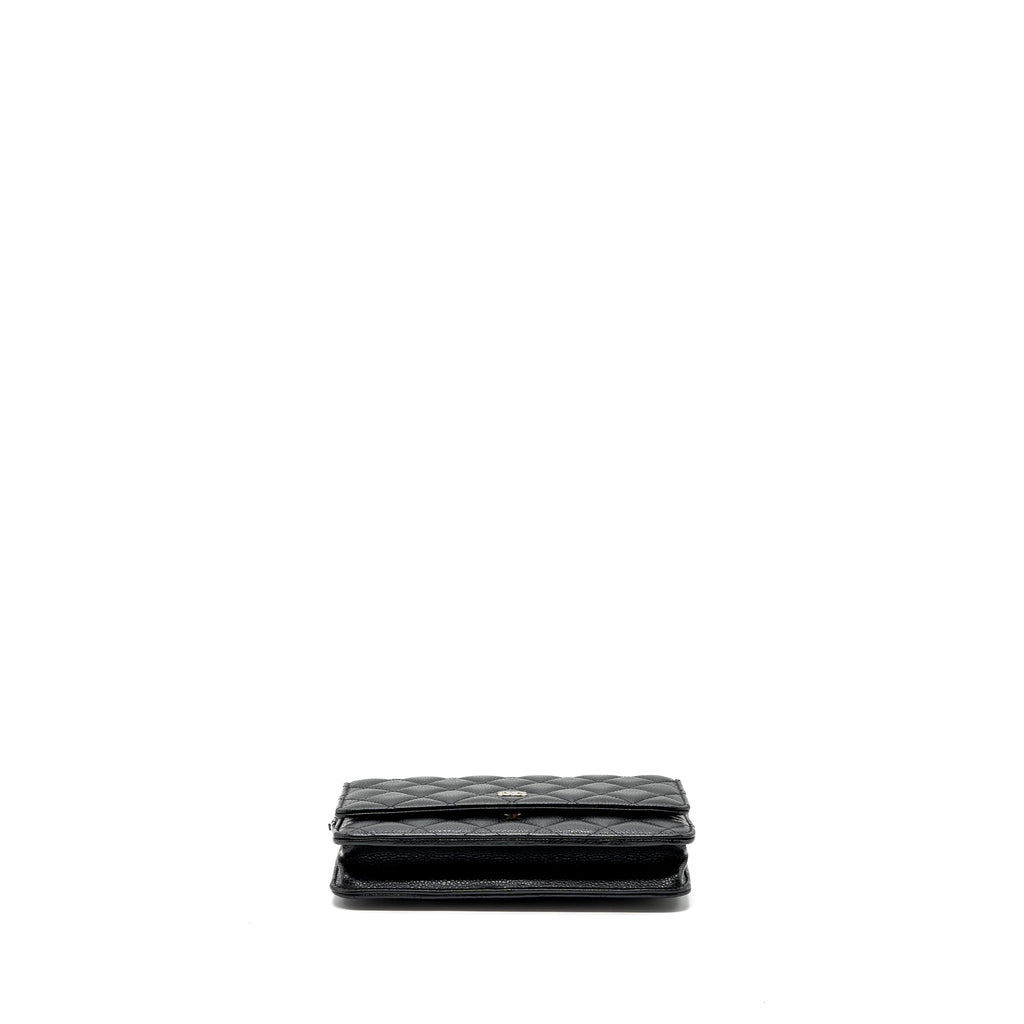 Chanel Classic Wallet On Chain Caviar Black  (microchip)