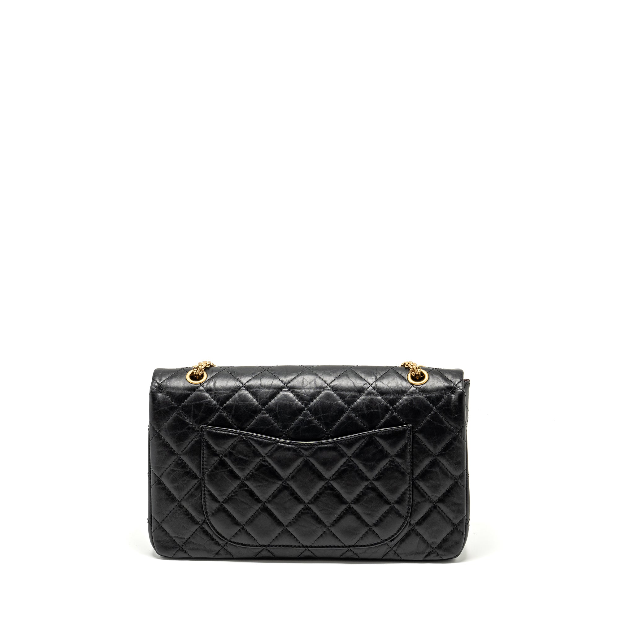 Chanel Maxi 2.55 reissue flap bag aged calfskin Black