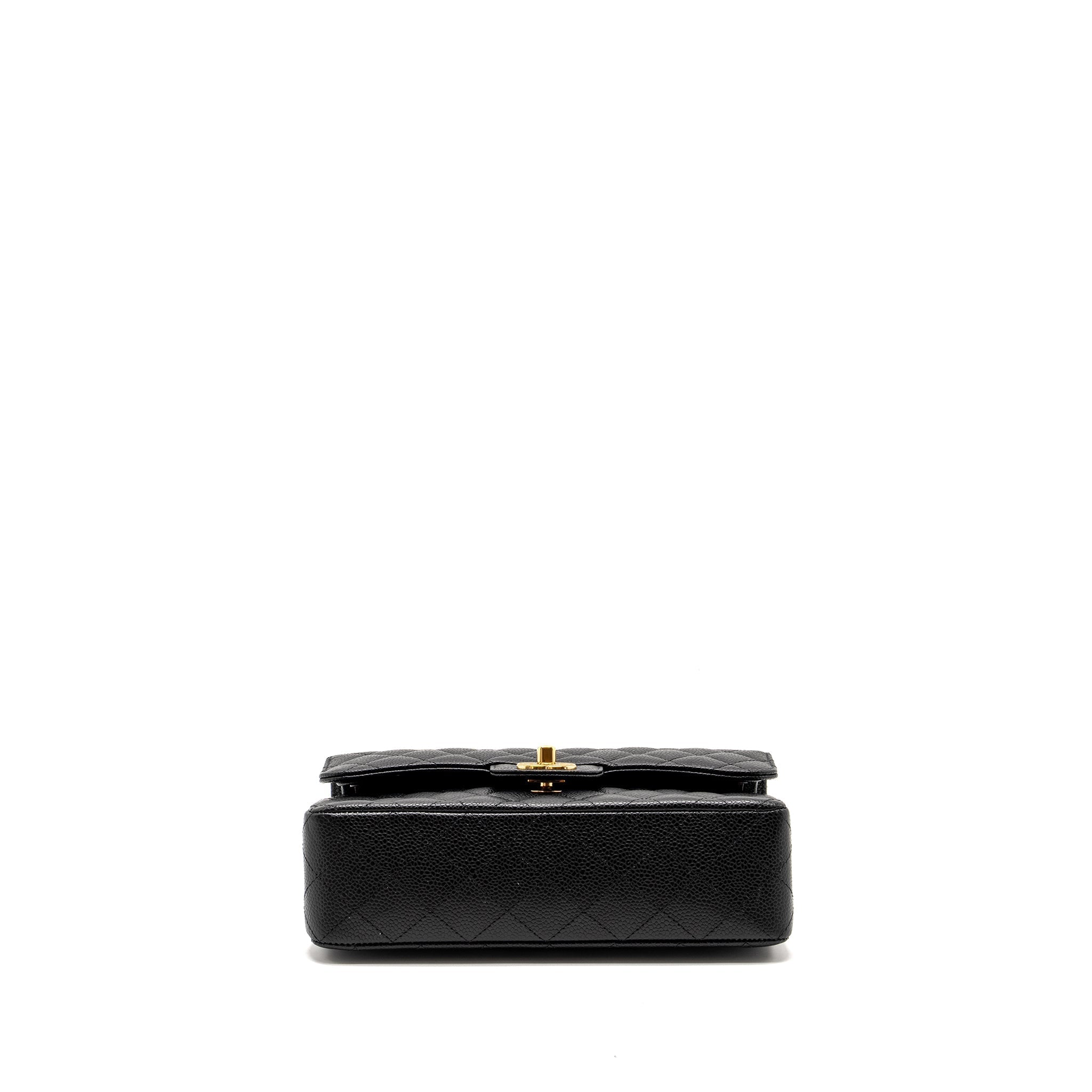 Chanel Small Classic Double Flap Bag Caviar Black (microchip)