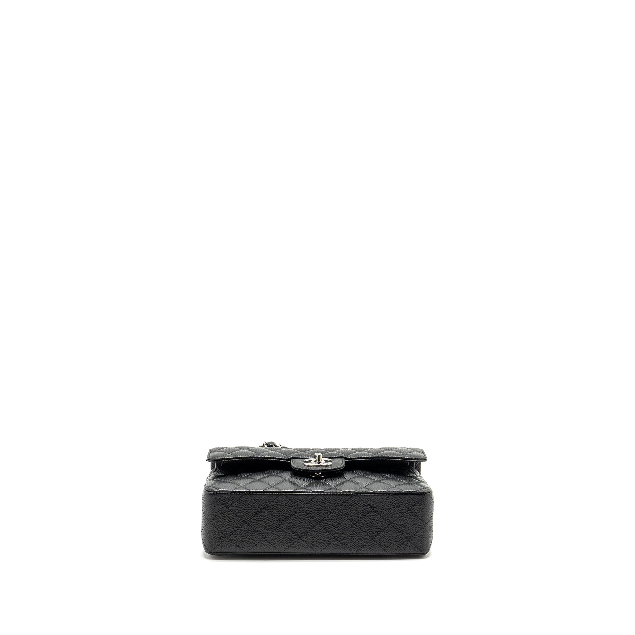 Chanel Small Classic Double Flap Bag Caviar Black  (Microchip)