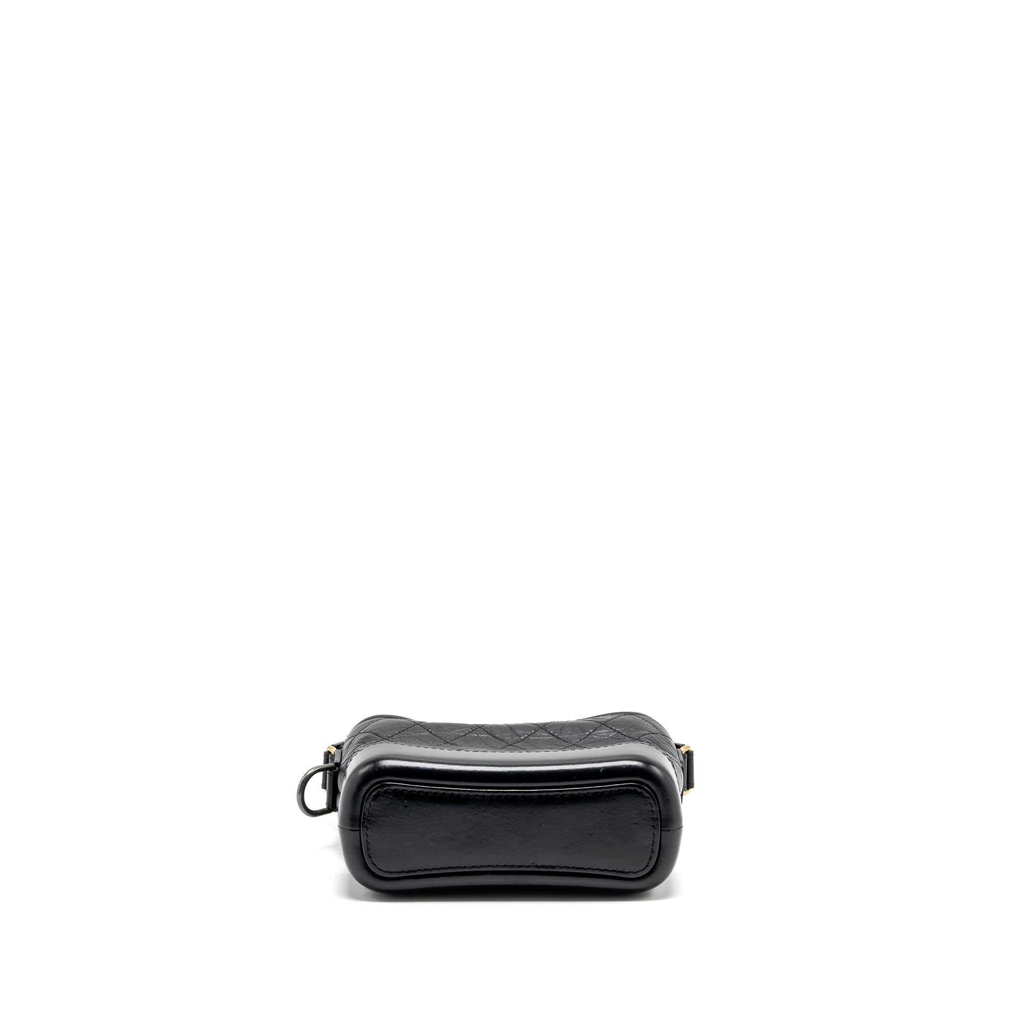 Chanel Small Gabrielle Hobo Bag Calfskin Black Multicolour HARDWARE