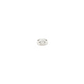 Chanel Size 54 Coco Crush Ring Small Version Quilted Motif White Gold With Diamonds