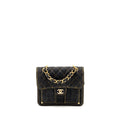 Chanel 23S flap backpack denim dark blue with brushed  (microchip)
