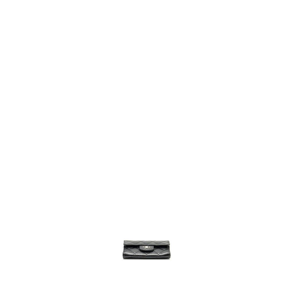 CHANEL CLASSIC flap card holder caviar black  (Microchip)