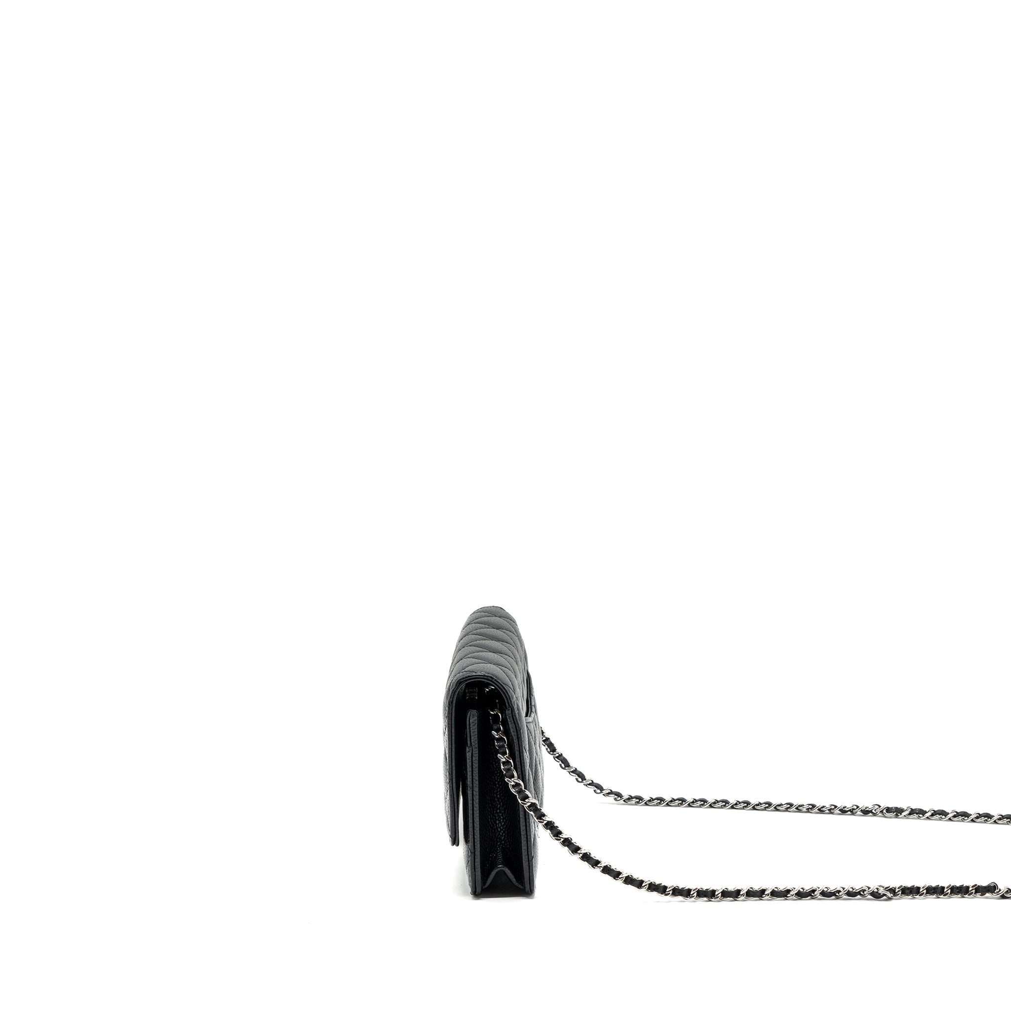 Chanel Classic Wallet On Chain Caviar Black  (microchip)