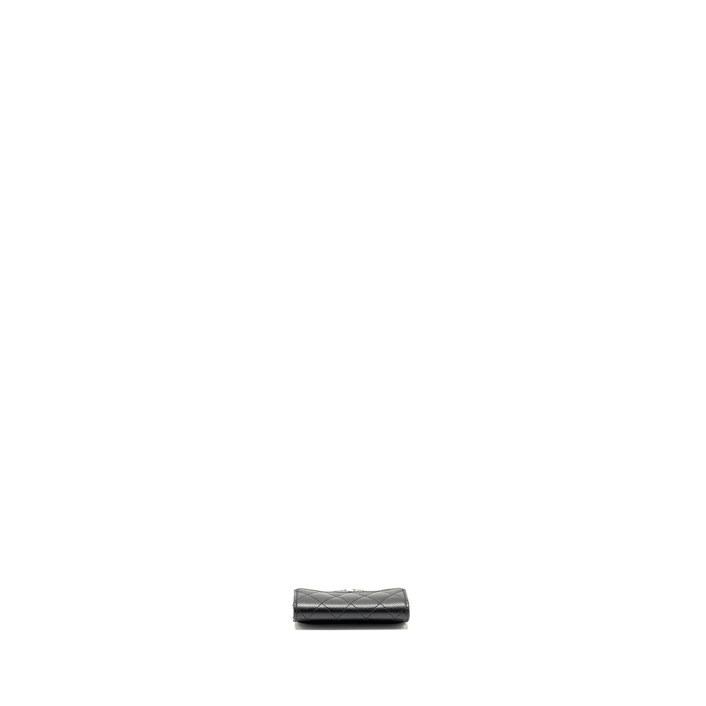 CHANEL CLASSIC flap card holder caviar black  (Microchip)
