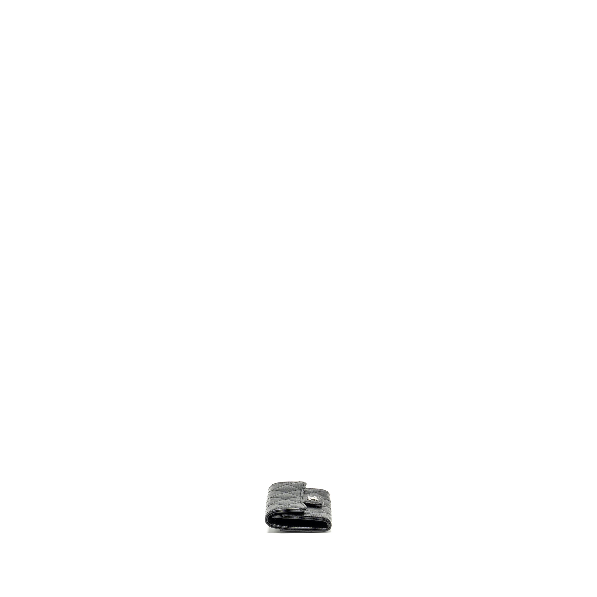 CHANEL CLASSIC flap card holder caviar black  (Microchip)