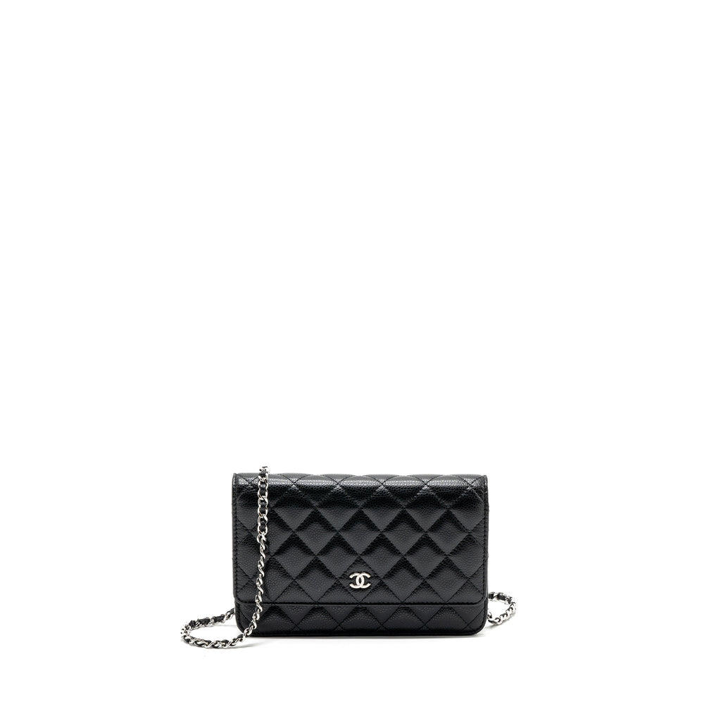 Chanel Classic Wallet On Chain Caviar Black  (microchip)