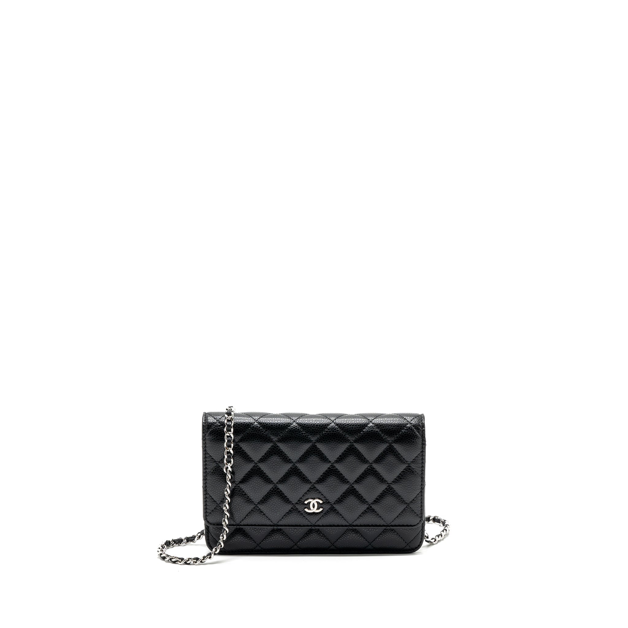 Chanel Classic Wallet On Chain Caviar Black  (microchip)
