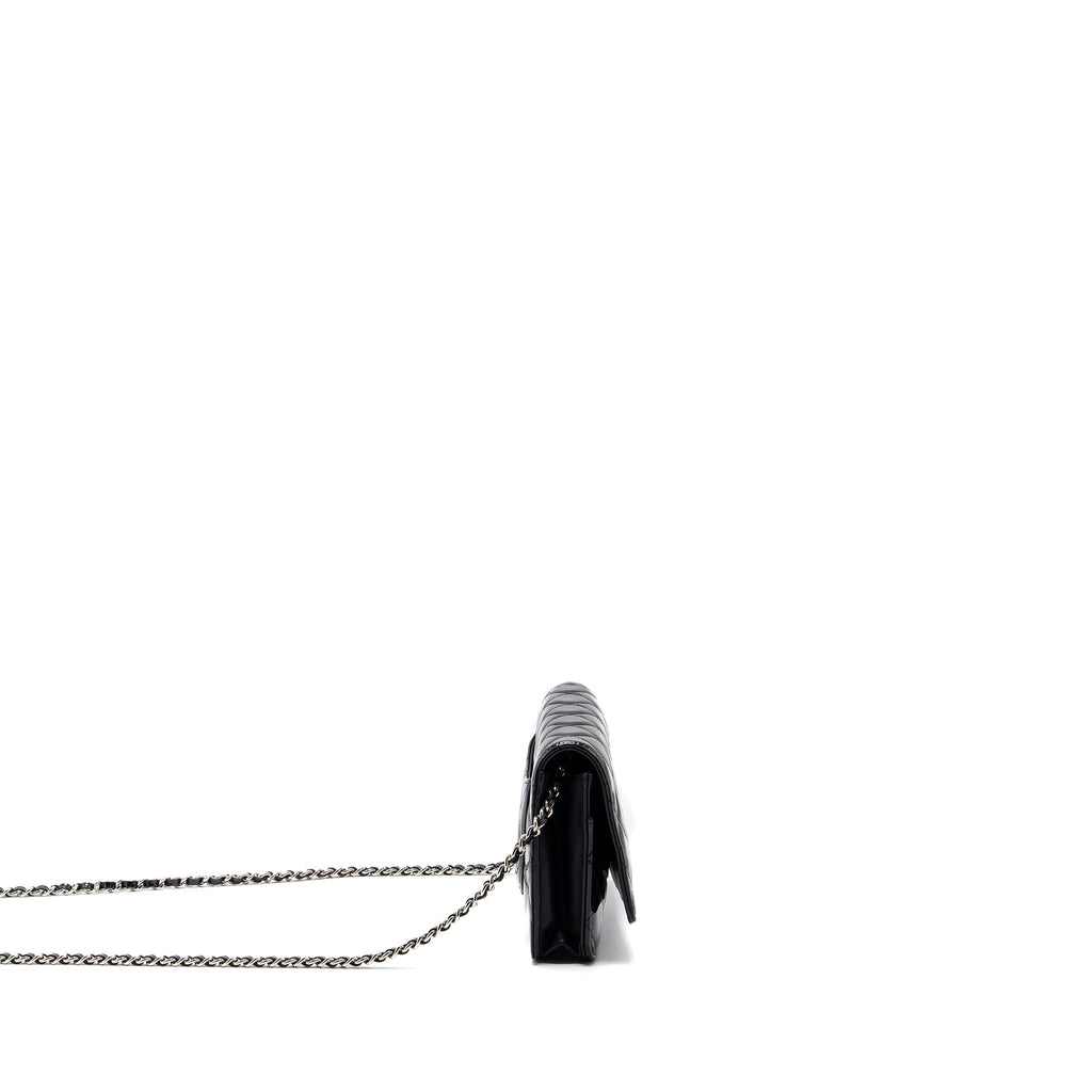 Chanel Classic Wallet On Chain Patent Black