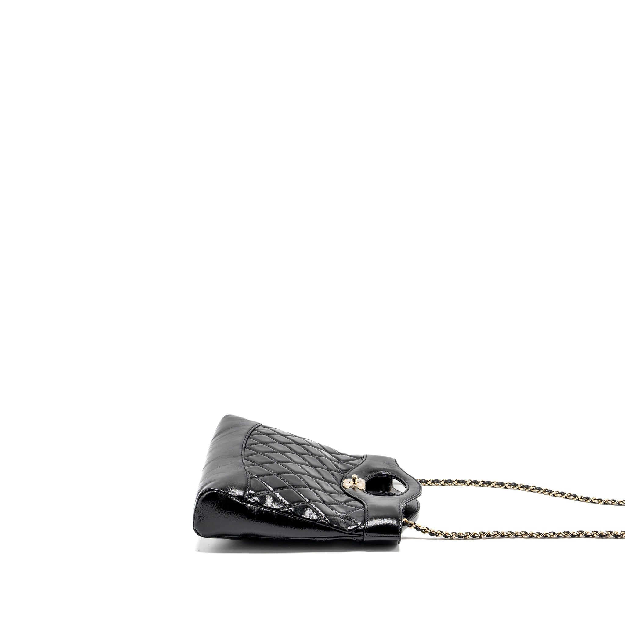 Chanel Mini 31 Bag shiny calfskin black L (microchip)