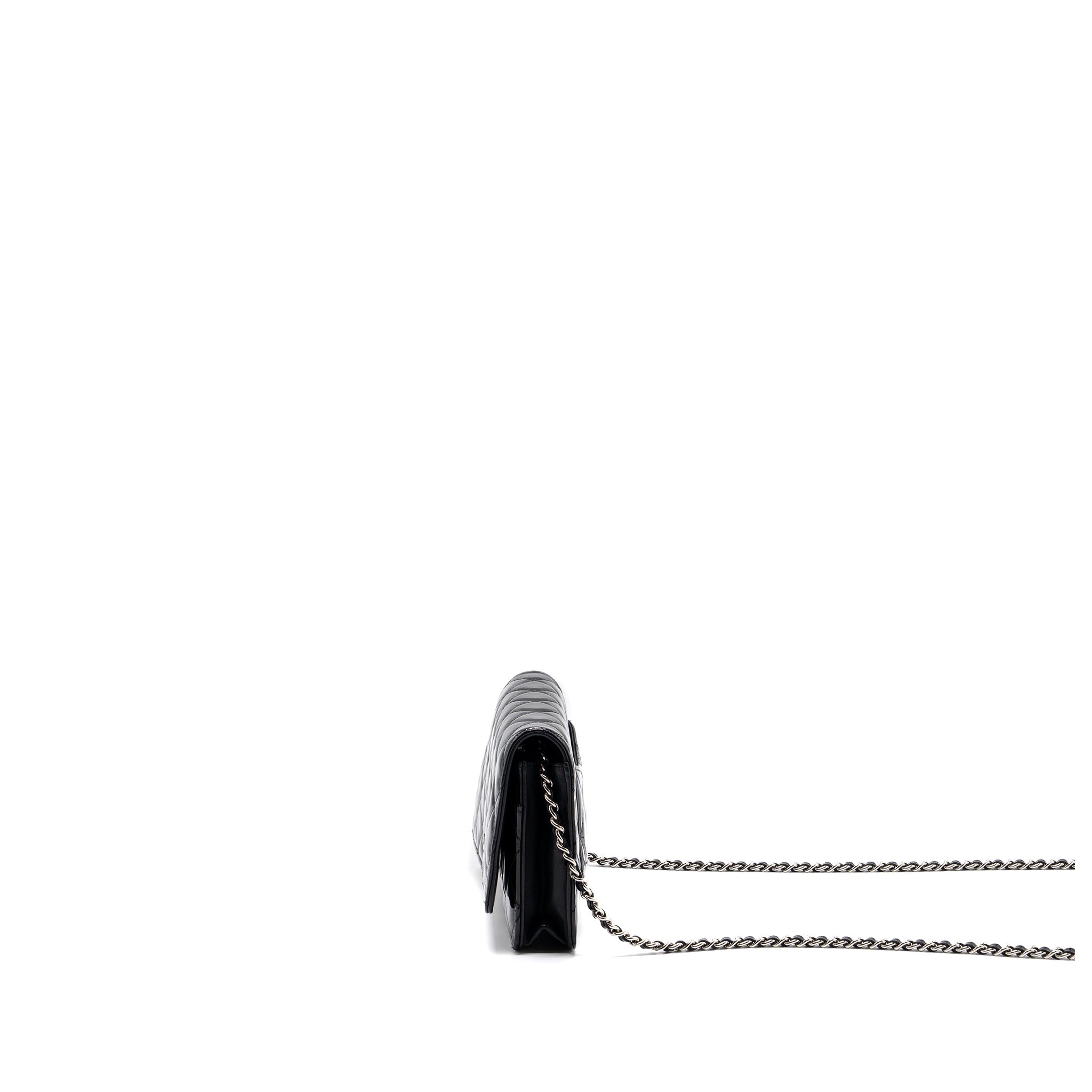 Chanel Classic Wallet On Chain Patent Black