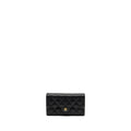 Chanel Classic flap long wallet Caviar black