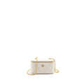 Chanel long vanity with Coco letter chain lambskin white  (microchip)