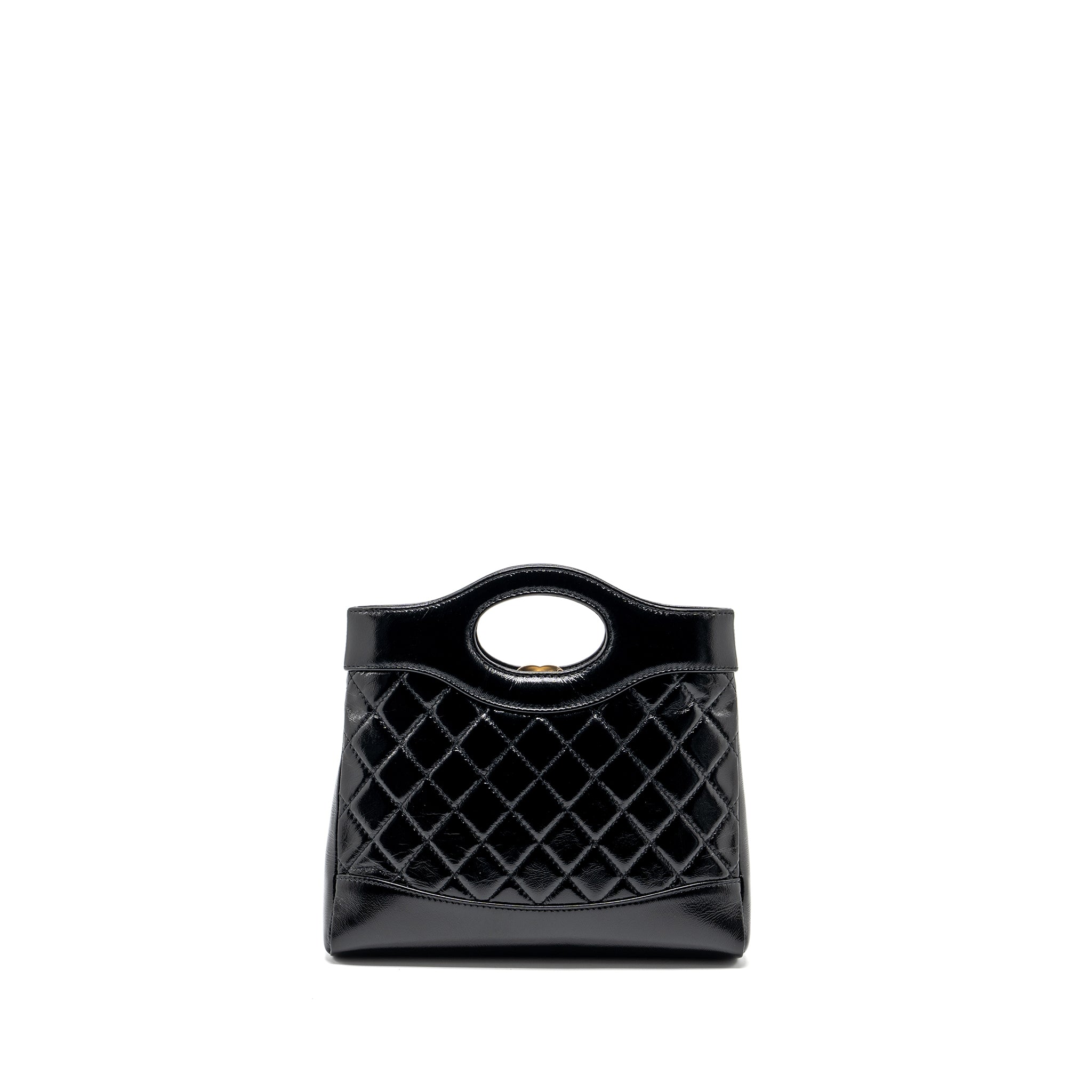 Chanel Mini 31 Bag shiny calfskin black L (microchip)