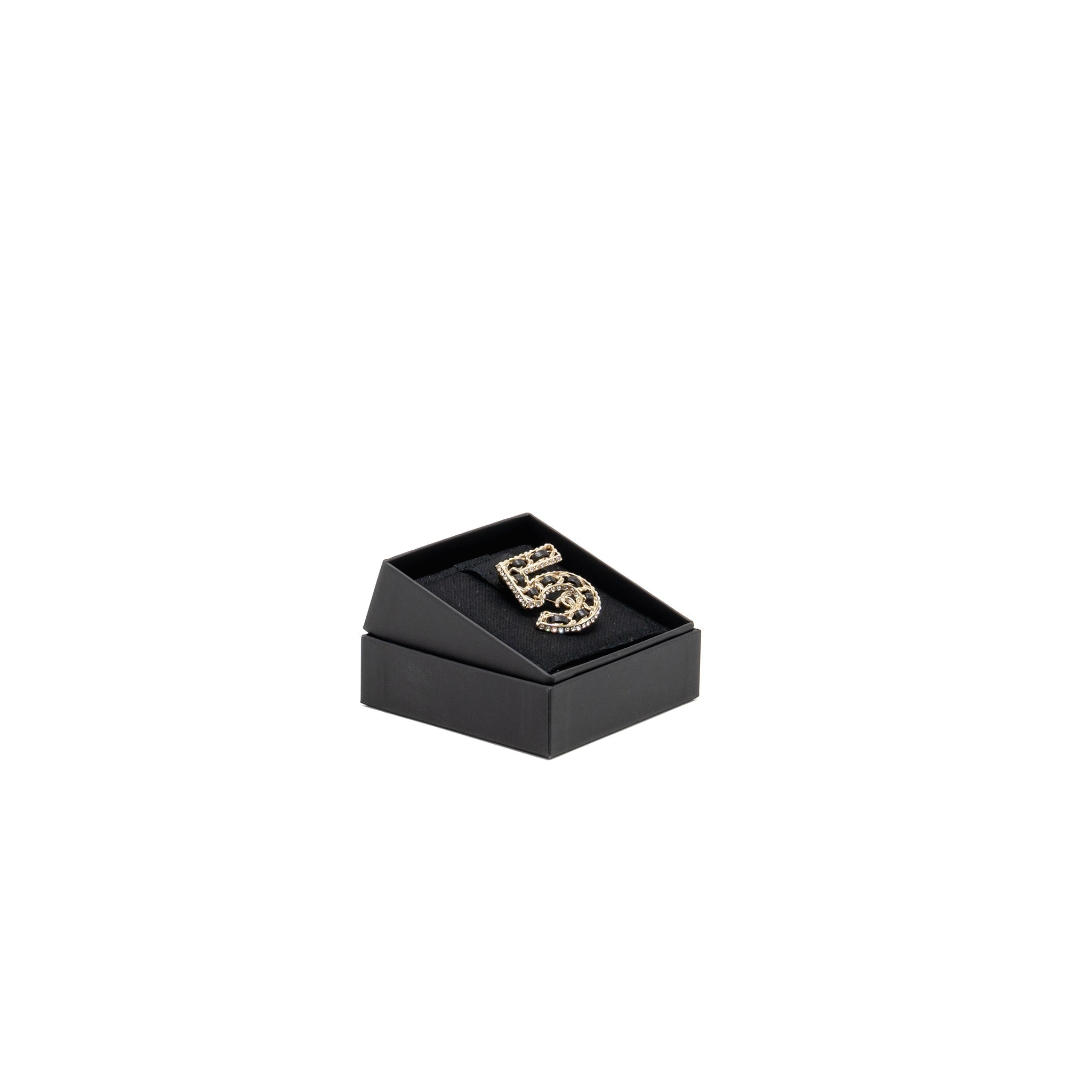 Chanel No.5 Leather Chain Crystal Brooch L