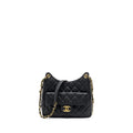 Chanel 23C Hobo Bag Grained Calfskin Black  (Microchip)
