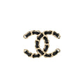 Chanel CC Logo Leather Chain Brooch L