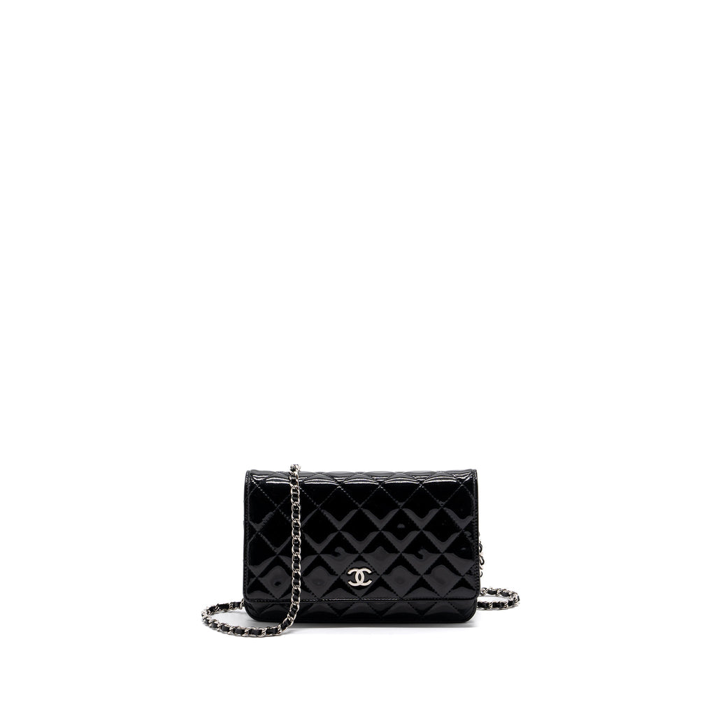 Chanel Classic Wallet On Chain Patent Black
