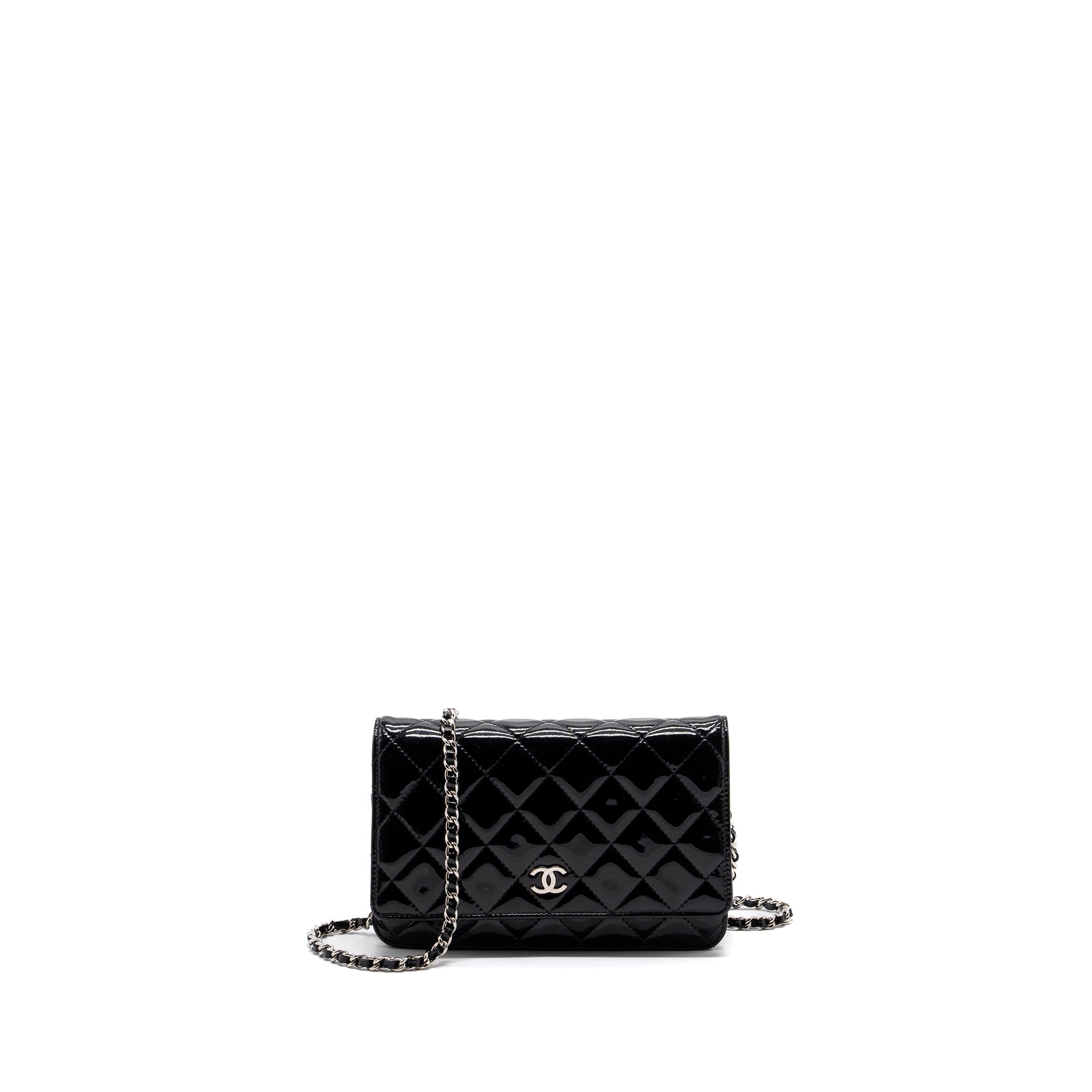 Chanel Classic Wallet On Chain Patent Black