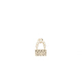 Chanel flap bag dropped brooch with pearl Gold Tone