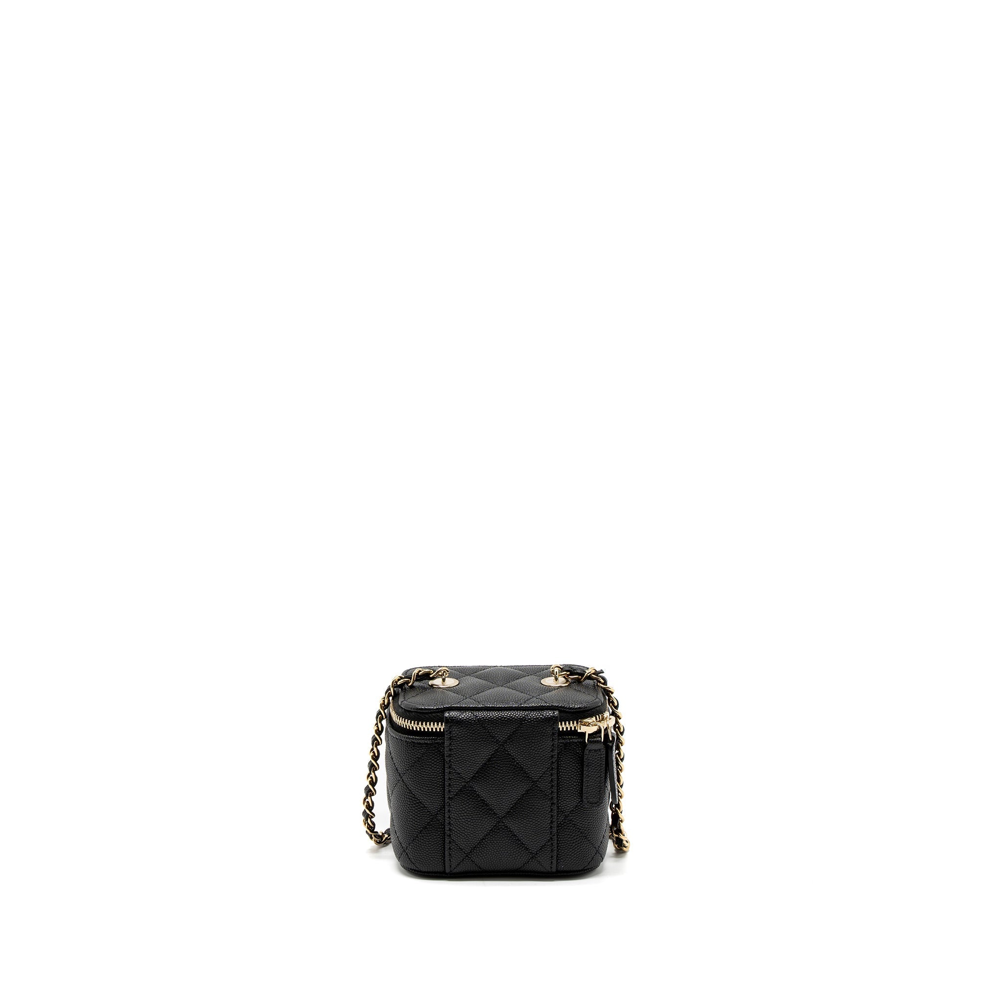 Chanel Mini Vanity With Chain Caviar Black L (Microchip)
