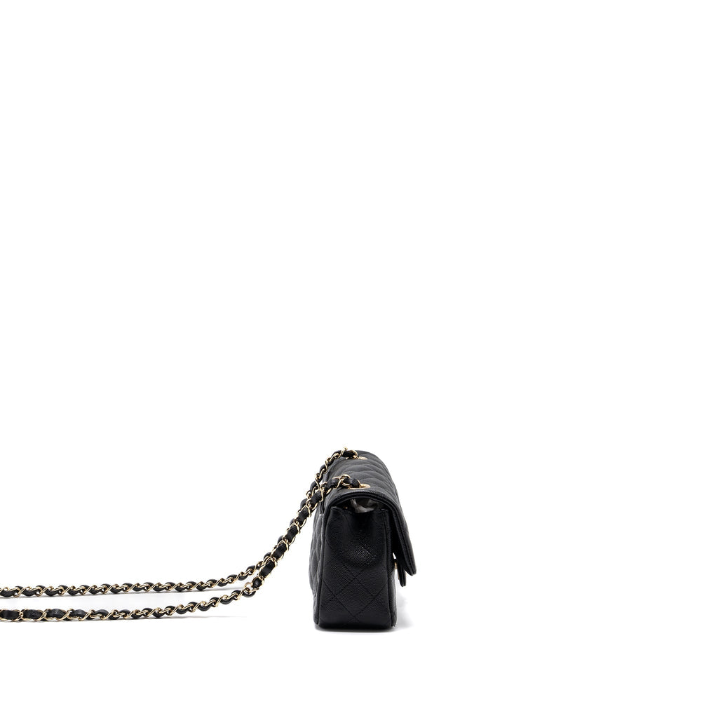 Chanel Classic Mini Rectangular Flap Bag Caviar Black