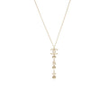 Chanel CC logo with pearl / no 5/ star drop necklace crystal gold tone