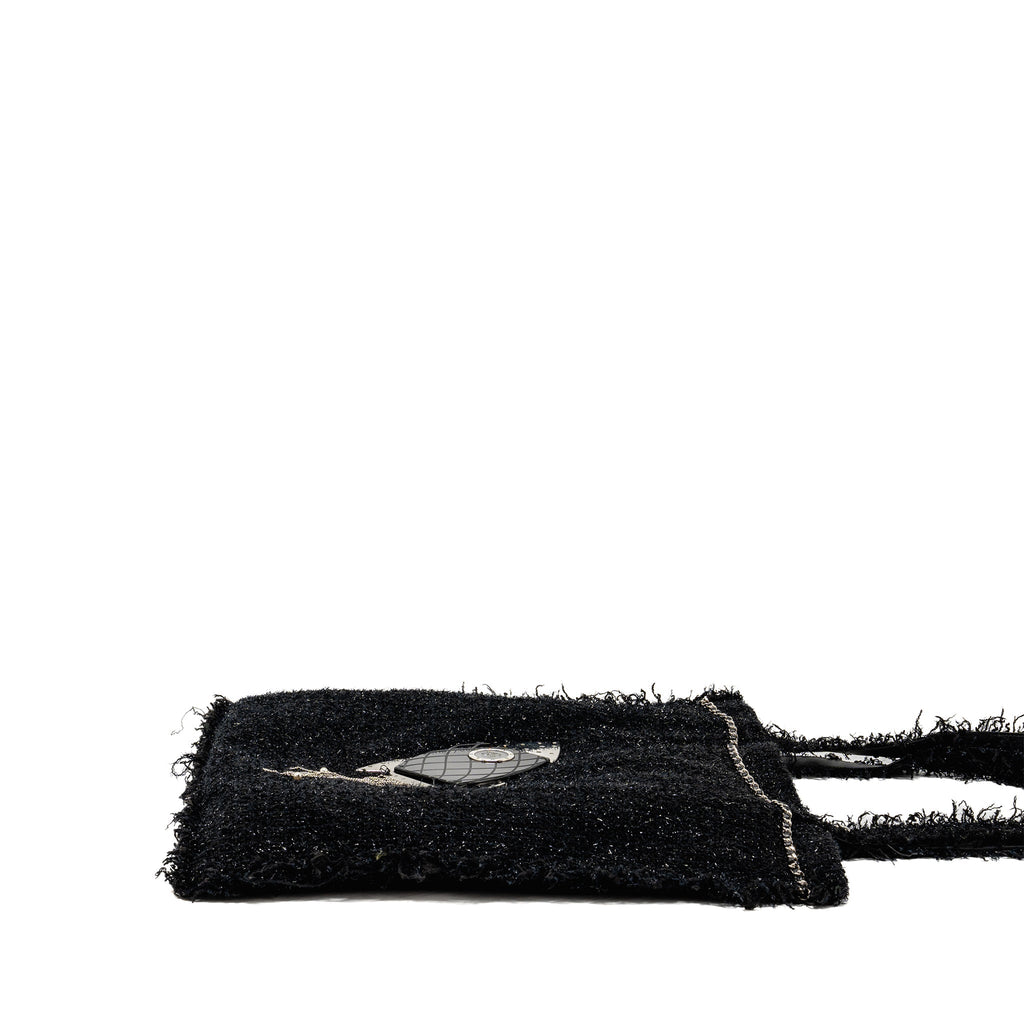 Chanel rocket tote bag tweed black