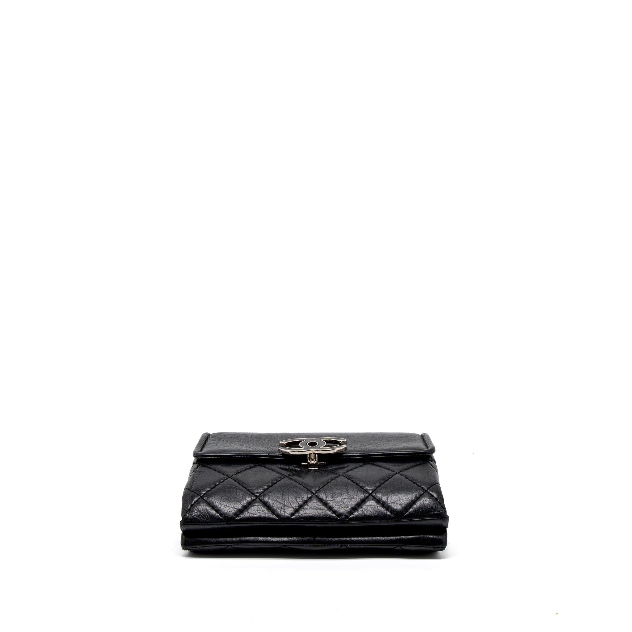 Chanel Giant CC Logo Bag Calfskin Navy