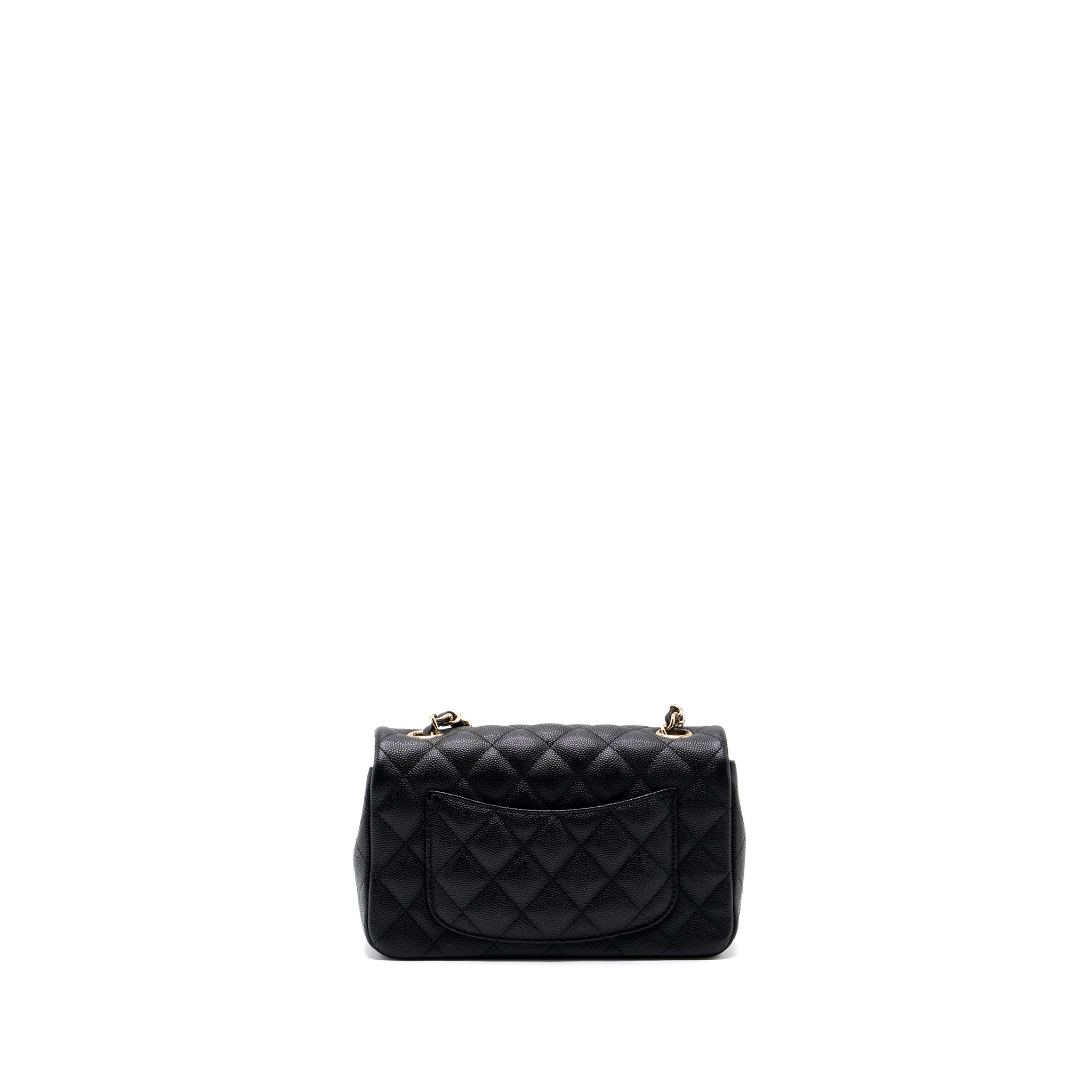 Chanel Classic Mini Rectangular Flap Bag Caviar Black
